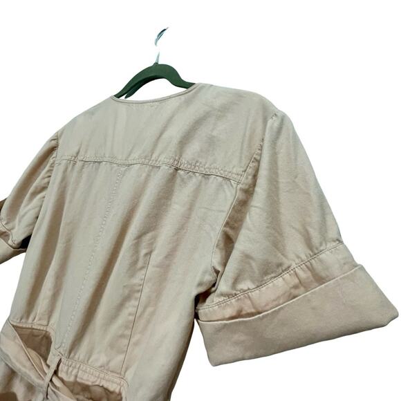 Madewell Top-Stitched Coverall Jumpsuit in Bashful Blush Pink Size 4 - Picture 9 of 15